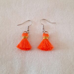 Dragon Red Orange Earrings