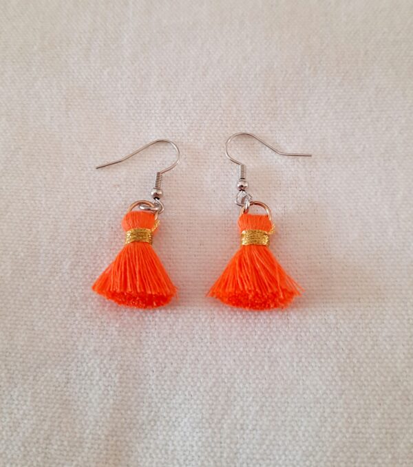 Dragon Red Orange Earrings