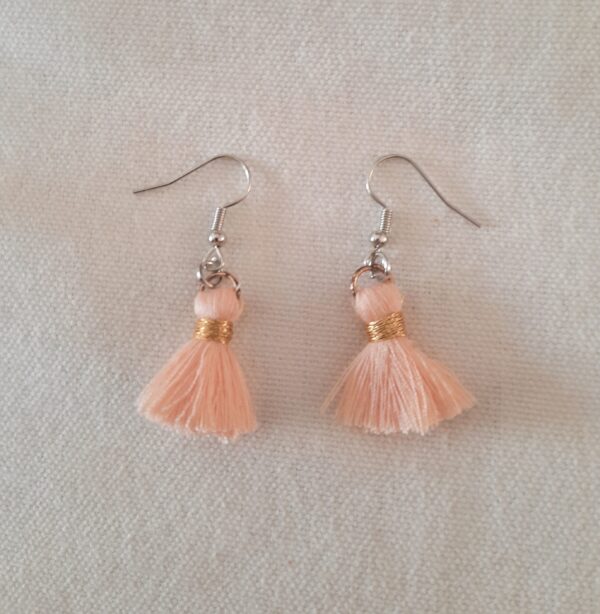 Peach earrings