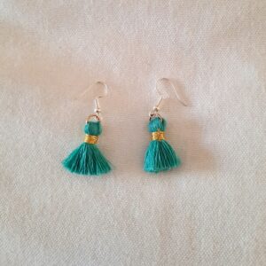Pine Shine Green Earrings